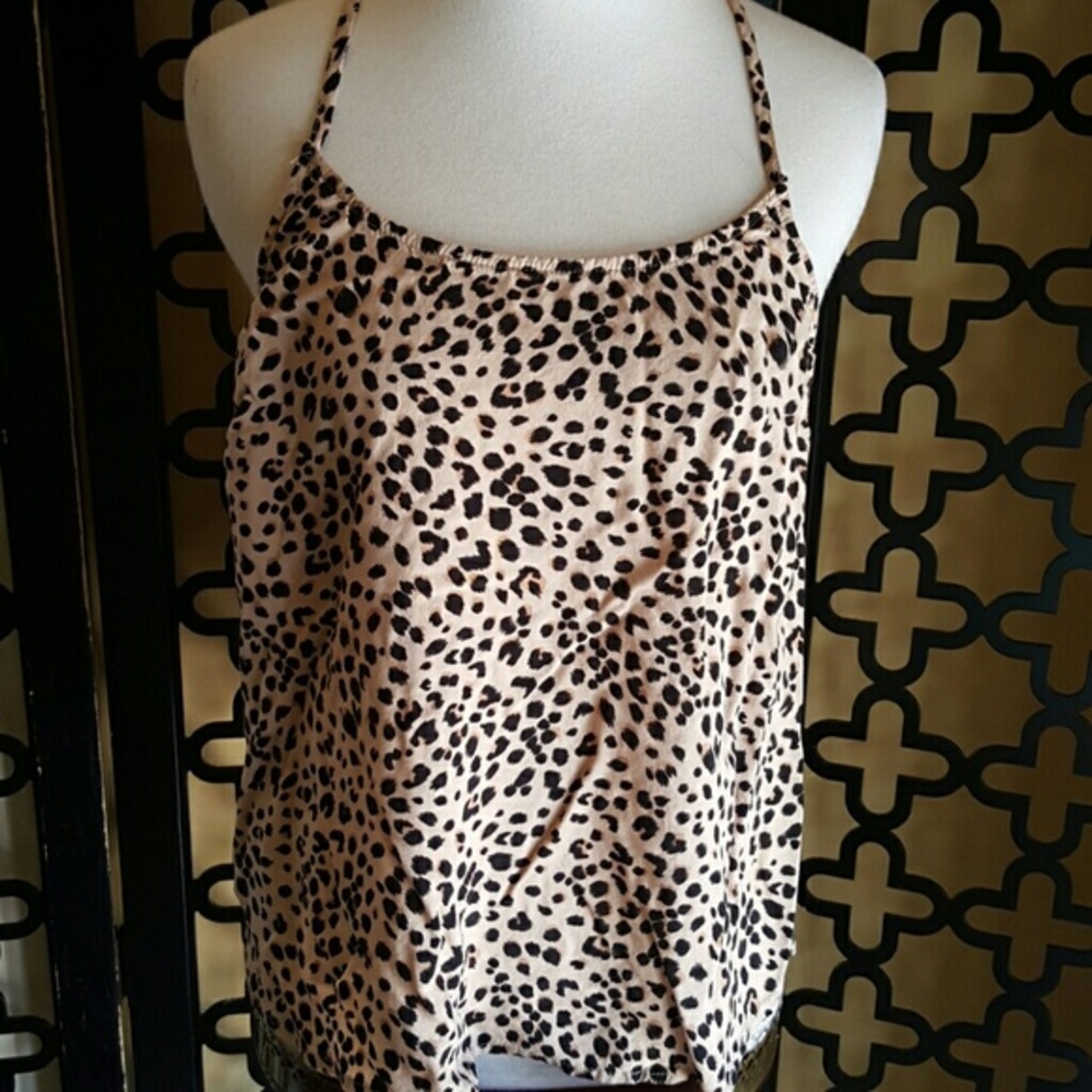 H&M LEOPARD CAMI SIZE 8